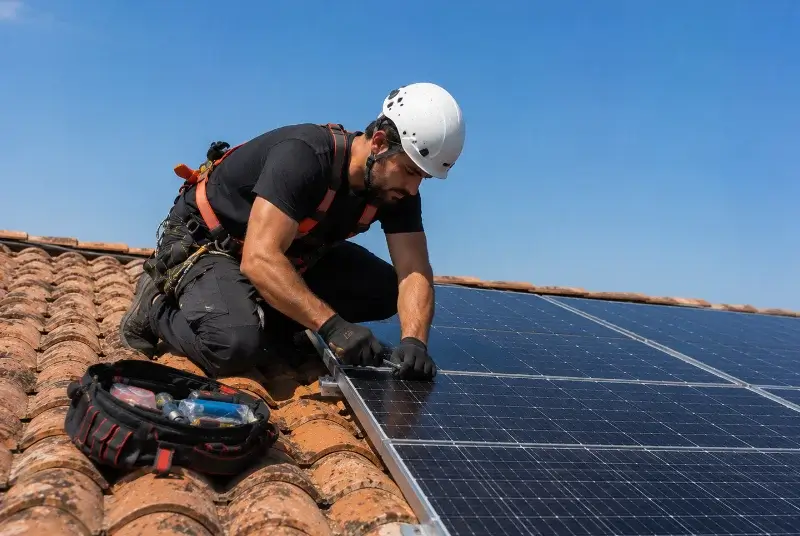 Maintenance et monitoring de panneaux solaires à la Mure